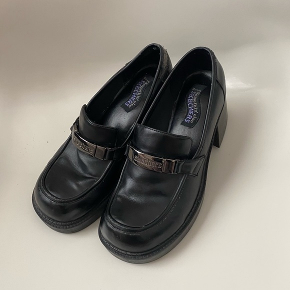 Vintage 90s Skechers Chunky Platform Loafers - Picture 2 of 4